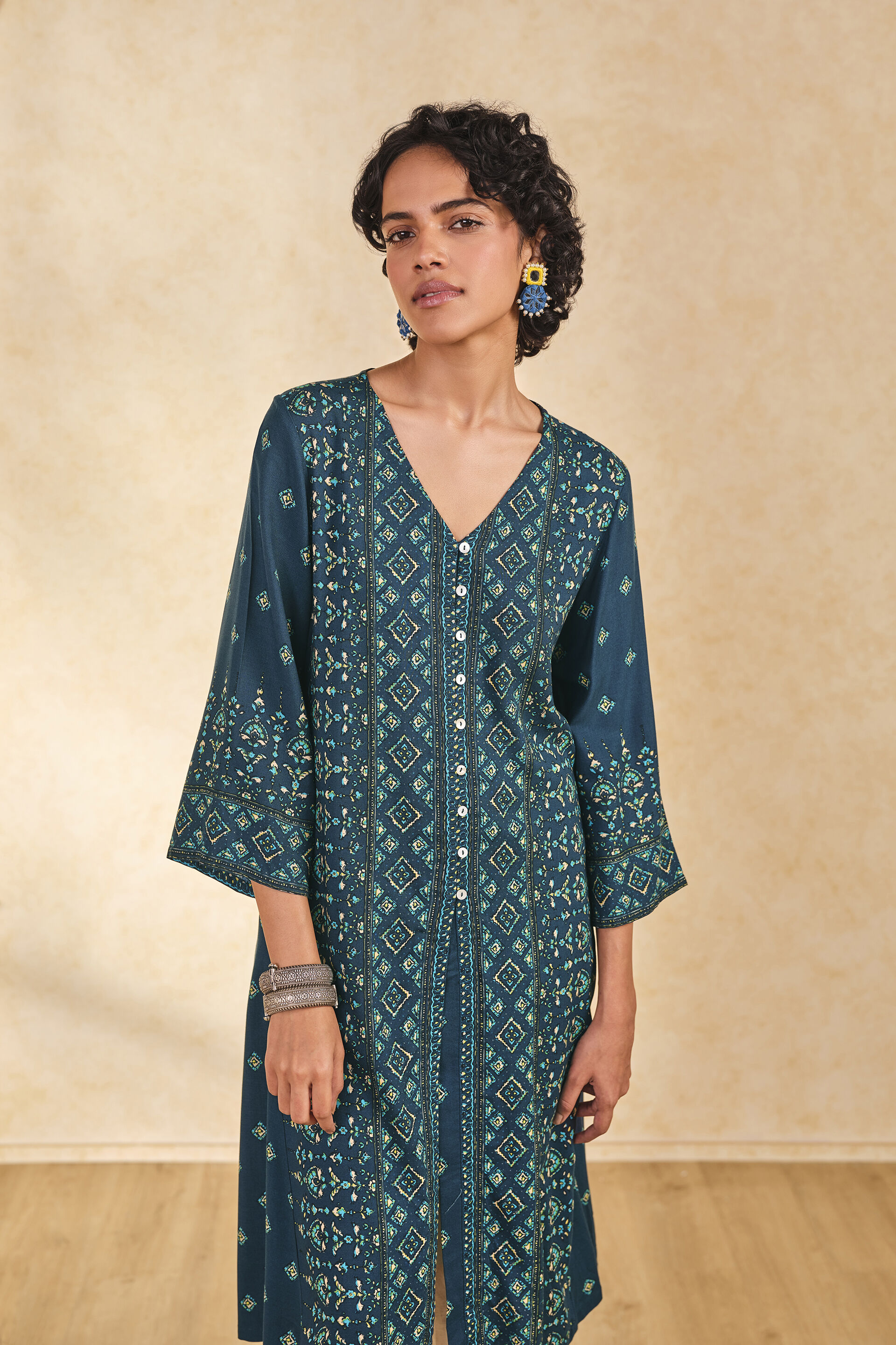 Dilrooba Neela Kurta, Blue, image 5